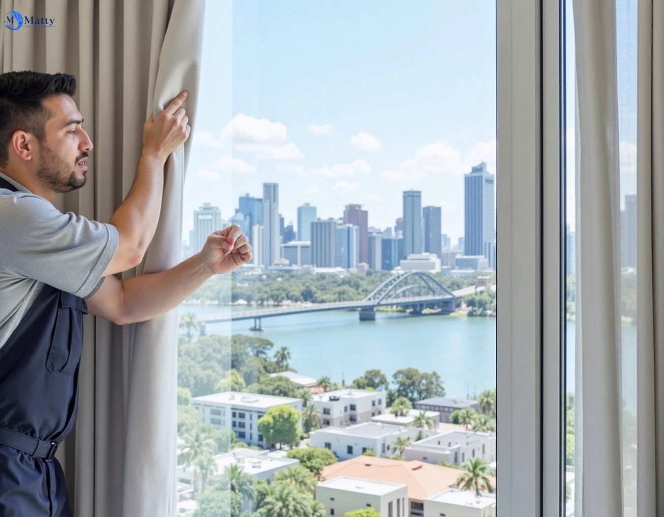 Professional curtain steam cleaning service templestowe-vic QLD by Matty Curtain Cleaning
